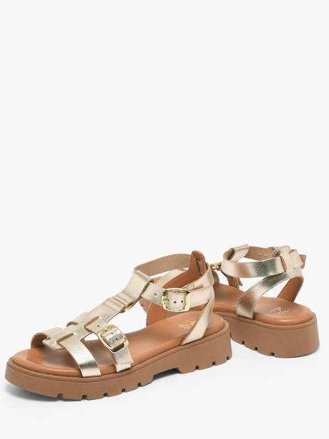 Sandalen Uit Leder We do Goud women 45710A05 ander zicht 2