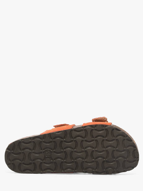 Slippers Met Riempjes Uit Leder Semerdjian Oranje women ARIANNA ander zicht 4