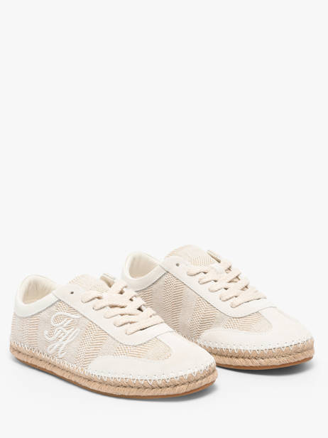 Espadrilles Uit Leder Tommy hilfiger Beige women 91080GH ander zicht 1