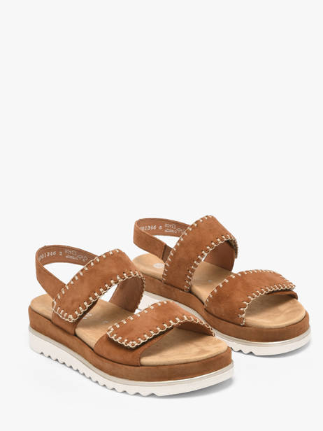 Sandalen Uit Leder Remonte Bruin women 22 ander zicht 1