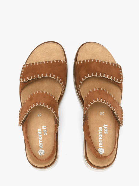 Sandalen Uit Leder Remonte Bruin women 22 ander zicht 3