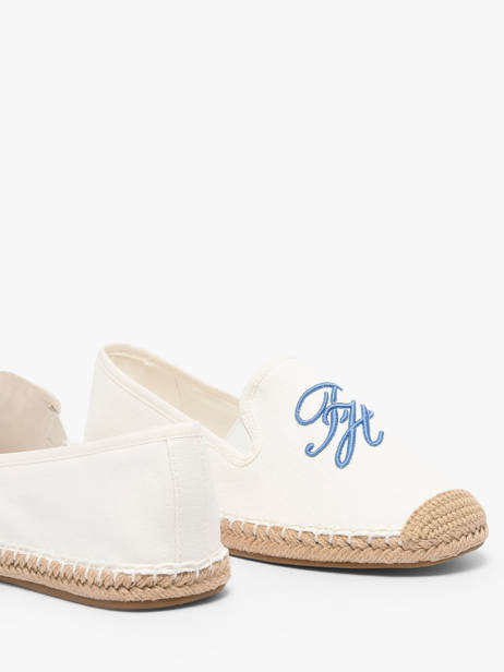 Espadrilles Uit Leder Tommy hilfiger Wit women 9240YBL ander zicht 2