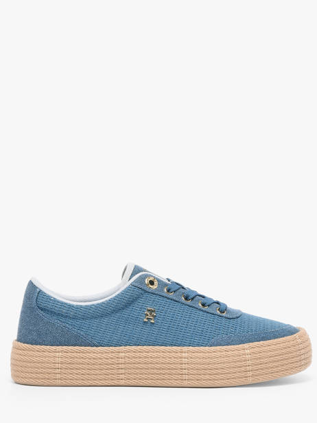 Sneakers Uit Leder Tommy hilfiger Blauw women 91730G3
