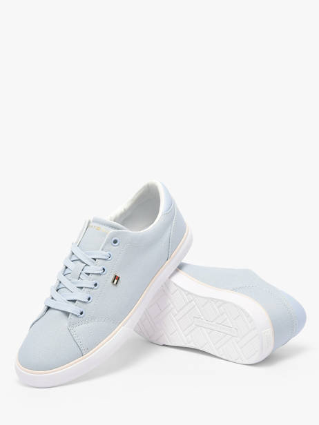 Sneakers Uit Leder Tommy hilfiger Blauw women 9102C1O ander zicht 2