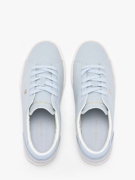 Sneakers Uit Leder Tommy hilfiger Blauw women 9102C1O ander zicht 3