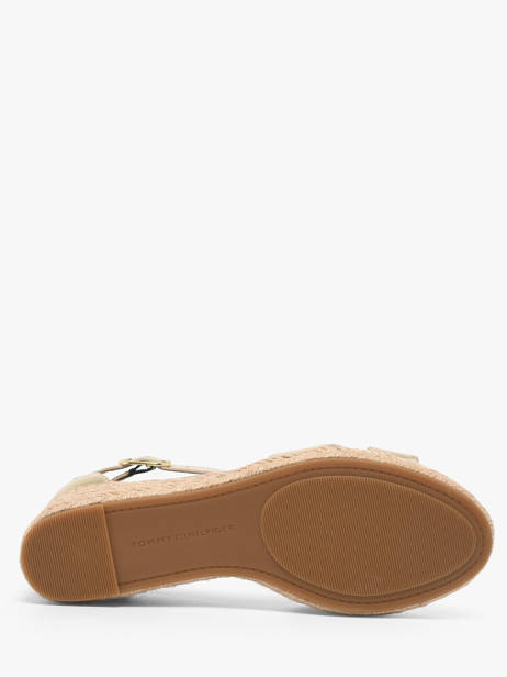 Sandalen Uit Leder Tommy hilfiger Goud women 93330HS ander zicht 4