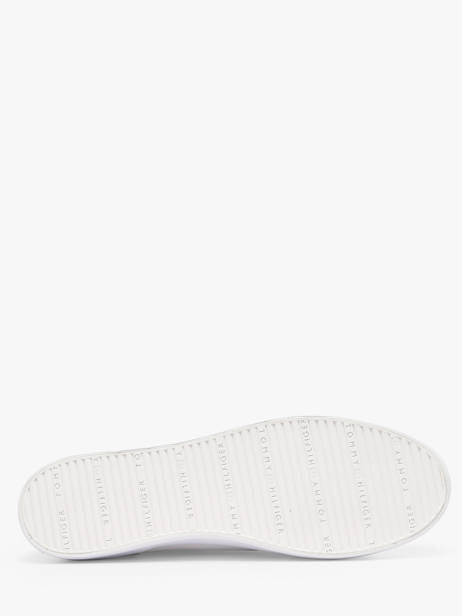 Sneakers Uit Leder Tommy hilfiger Wit women 9170YBS ander zicht 4