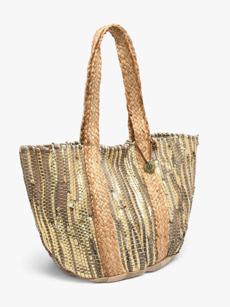 Schoudertas Estival Jute Le voyage en panier Goud estival PM937 ander zicht 2