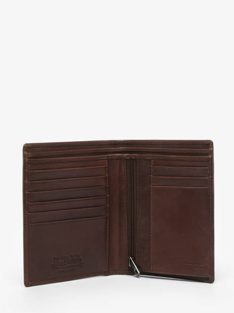Portefeuille Leder Von dutch Bruin wallets OBRY ander zicht 1