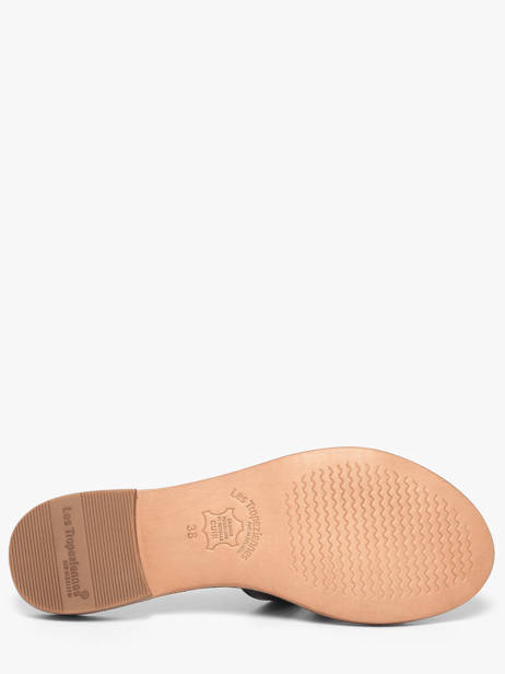 Slippers Damia Uit Leder Les tropeziennes Zwart women DAMIA ander zicht 4