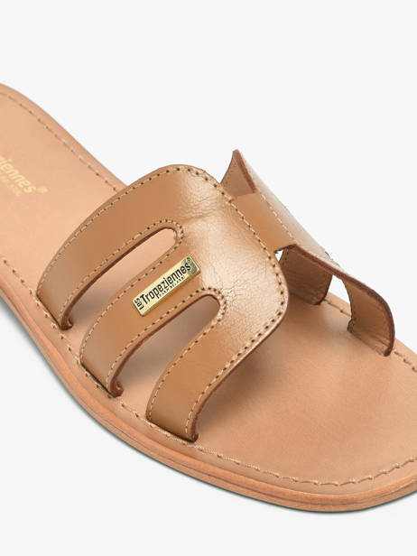 Slippers Hadamia Uit Leder Les tropeziennes Bruin women - 0HADAMIA ander zicht 2