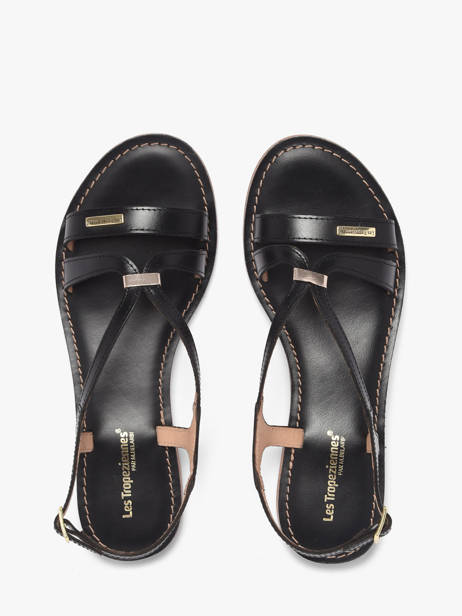 Open Sandalen Hamoon Uit Leder Les tropeziennes Zwart accessoires HAMOON ander zicht 3