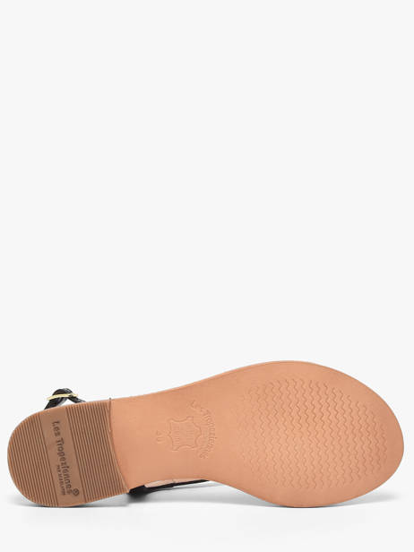 Open Sandalen Hamoon Uit Leder Les tropeziennes Zwart accessoires HAMOON ander zicht 4