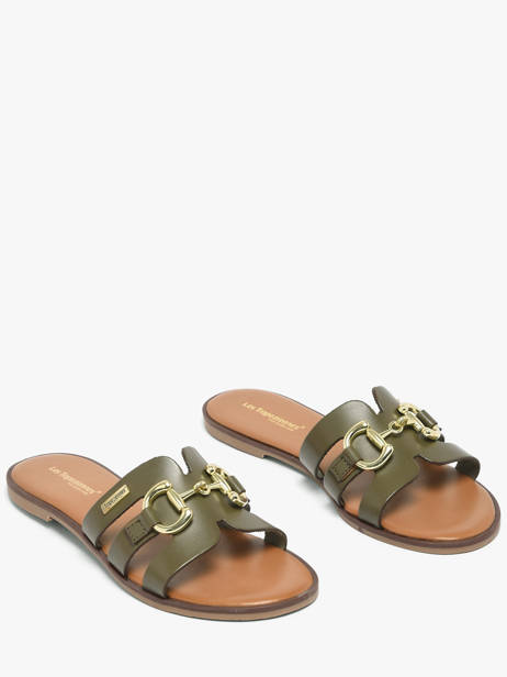 Slippers Hamia Uit Leder Les tropeziennes Groen women HAMIA ander zicht 1