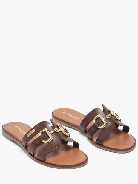 Slippers Hamia Uit Leder Les tropeziennes Bruin women HAMIA ander zicht 1