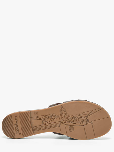 Slippers Hamia Uit Leder Les tropeziennes Bruin women HAMIA ander zicht 4