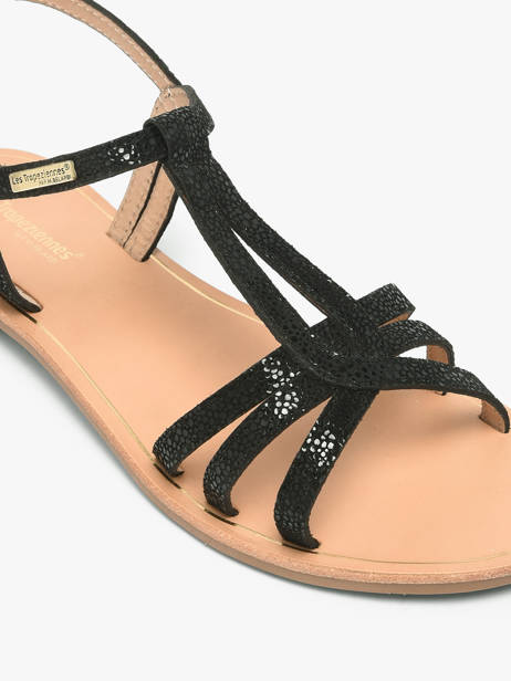 Open Sandalen Uit Leder Les tropeziennes Zwart accessoires HAMELIE ander zicht 2
