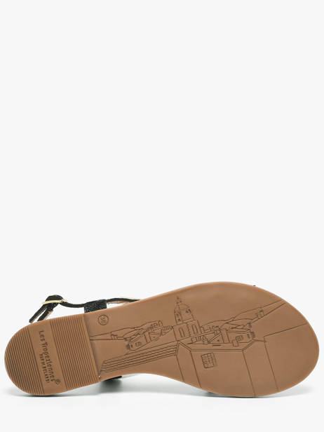 Open Sandalen Uit Leder Les tropeziennes Zwart accessoires HAMELIE ander zicht 4