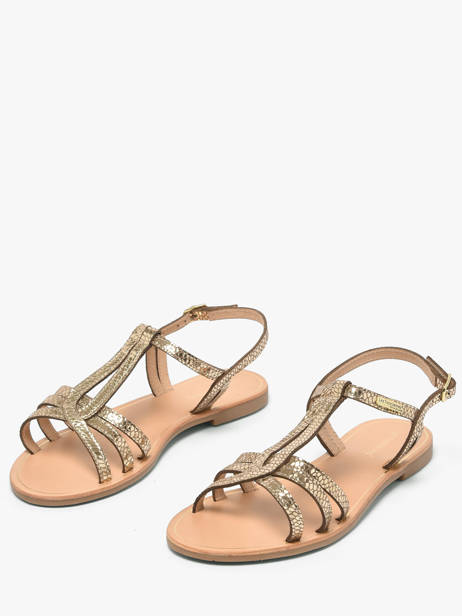 Open Sandalen Uit Leder Les tropeziennes Goud women HAMELIE ander zicht 1
