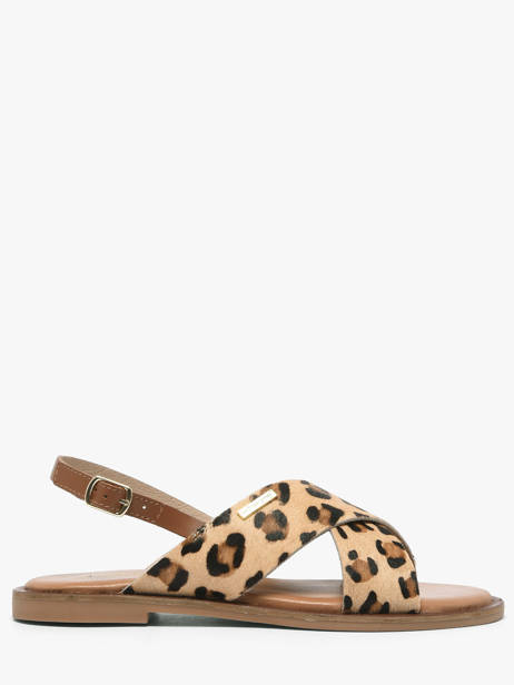 Open Sandalen Uit Leder Les tropeziennes Bruin women DOAPO