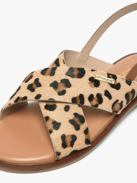 Open Sandalen Uit Leder Les tropeziennes Bruin women DOAPO ander zicht 2
