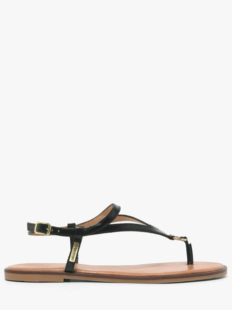 Open Sandalen Uit Leder Les tropeziennes Zwart women HATOME