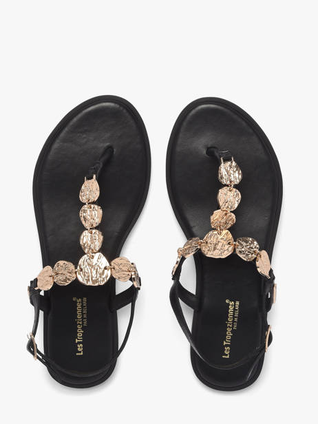 Open Sandalen Uit Leder Les tropeziennes Zwart women ORTEGA ander zicht 3