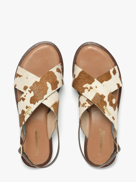 Open Sandalen Uit Leder Les tropeziennes Wit women DOAPO ander zicht 3