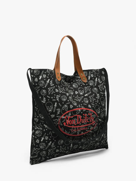 Tote Bag Oaks Met Lederen Handvatten Von dutch Zwart bags OAKS ander zicht 2