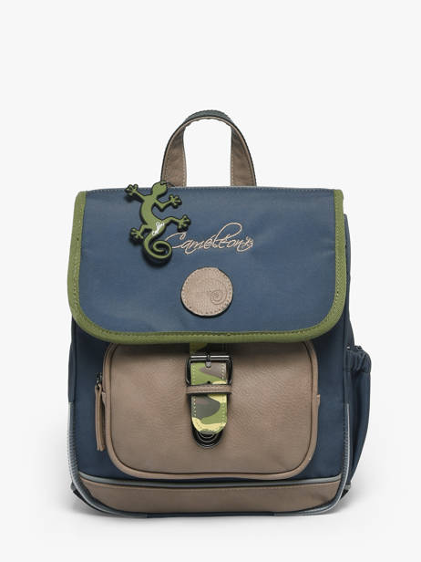Rugzak 1 Compartiment Cameleon Blauw vintage urban PBVBSD30