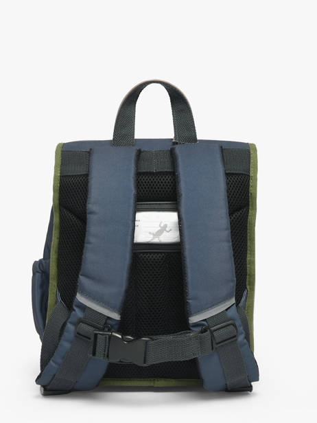 Rugzak 1 Compartiment Cameleon Blauw vintage urban PBVBSD30 ander zicht 4
