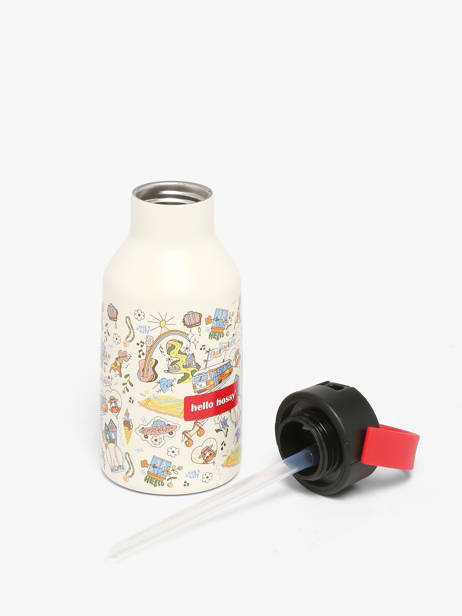 Drinkfles 350ml Hello hossy Beige cool kids 350M ander zicht 3