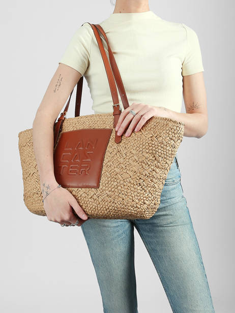Schoudertas Le Panier Lancaster Bruin le panier 81 ander zicht 1