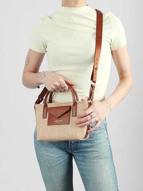 Cross Body Tas Kba Mariniere Osier Lancaster Bruin kba mariniere osier 78 ander zicht 1