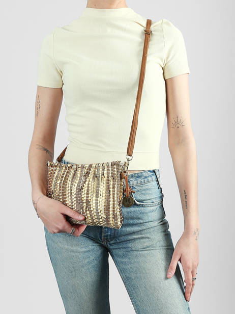 Cross Body Tas Estival Jute Le voyage en panier Goud estival PM938 ander zicht 1