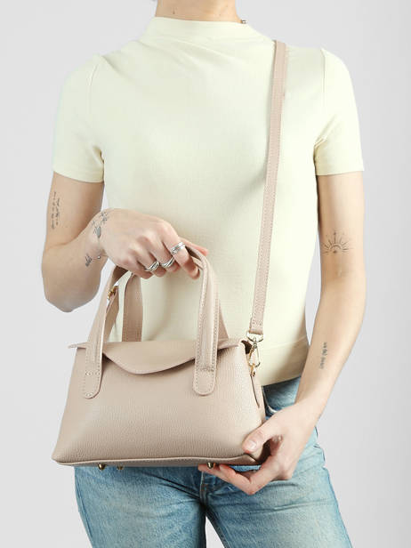 Handtassen Caviar Leder Milano Beige caviar CA26021 ander zicht 1