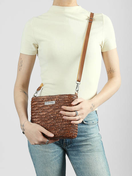 Cross Body Tas Milos Stro Les tropeziennes Bruin milos TZ04 ander zicht 1