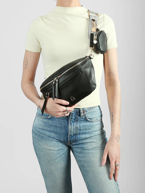 Heuptasje Lulu castagnette Zwart zip YSALINE2 ander zicht 1