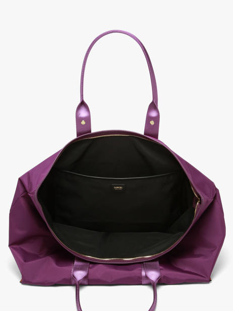 Schoudertas L Mistral Rollable Nylon En Leder Lancel Violet mistral A13996 ander zicht 3