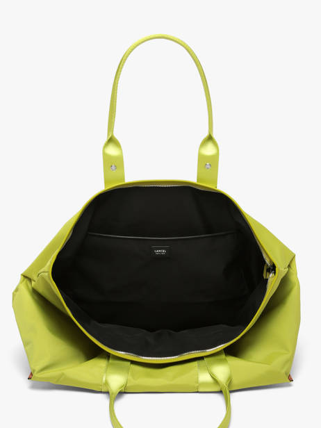 Schoudertas L Mistral Rollable Nylon En Leder Lancel Groen mistral A13996 ander zicht 4