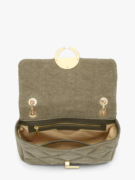 Cross Body Tas Moon Linnen Vanessa bruno Groen moon 70V40533 ander zicht 4