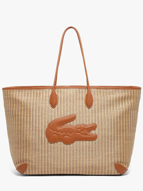 Schoudertas Summer Raphia Lacoste Beige summer NF5247PB