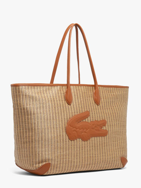 Schoudertas Summer Raphia Lacoste Beige summer NF5247PB ander zicht 1