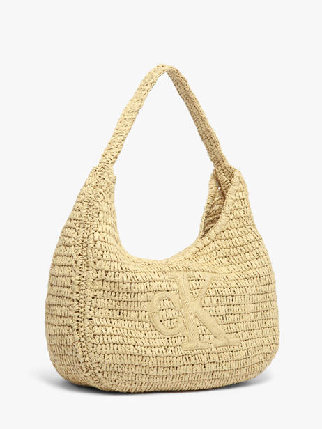 Schoudertas Bold Monogram Stro Calvin klein jeans Beige bold monogram 4F3448G ander zicht 1