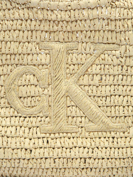 Schoudertas Bold Monogram Stro Calvin klein jeans Beige bold monogram 4F3448G ander zicht 2