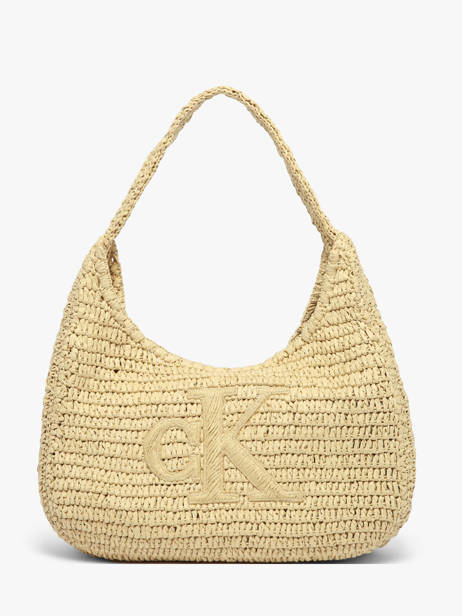 Schoudertas Bold Monogram Stro Calvin klein jeans Beige bold monogram 4F3448G ander zicht 4