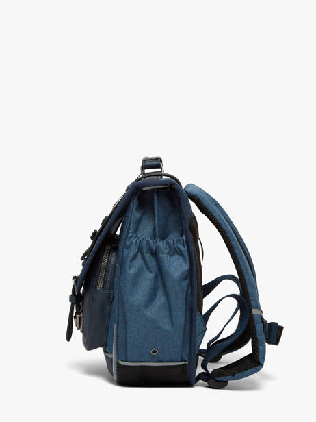Boekentas 2 Compartimenten Vintage Color Cameleon Blauw vintage color - VIC-CA35 ander zicht 1