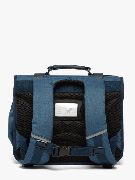 Boekentas 2 Compartimenten Vintage Color Cameleon Blauw vintage color - VIC-CA35 ander zicht 3