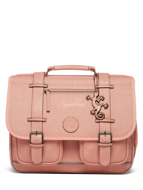 Boekentas 2 Compartimenten Vintage Color Cameleon Roze vintage color CA38 ander zicht 5