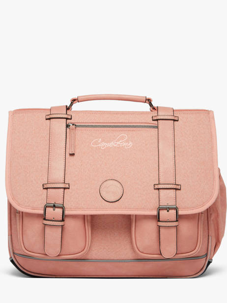 Boekentas 3 Compartimenten Cameleon Roze vintage color VIC-CA41